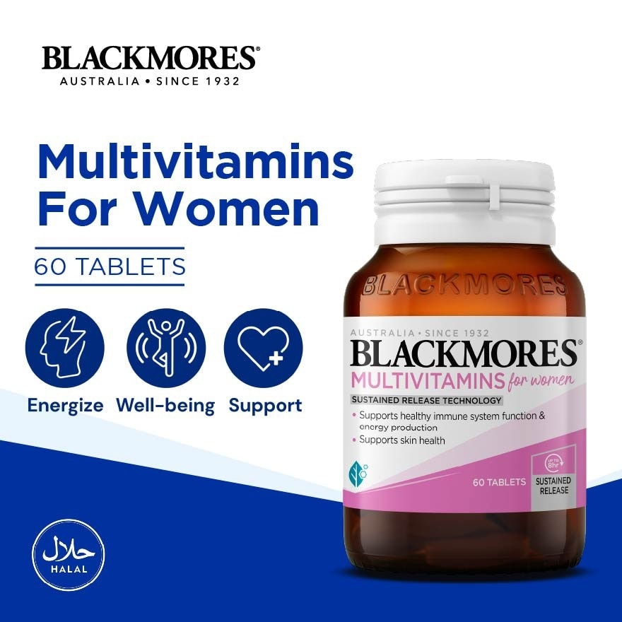 Multivitamins Tablet For Women (Support Skin Health + For Healthy Immune System Function) 60s