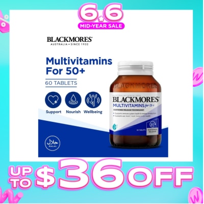 BLACKMORES - Multivitamins Tablet For 50+ (Support Immune System + Skin Health) 60s