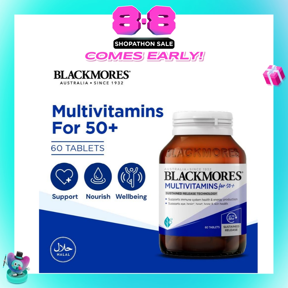 Multivitamins Tablet For 50+ (Support Immune System + Skin Health) 60s
