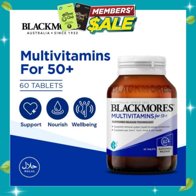 BLACKMORES Multivitamins Tablet For 50+ (Support Immune System + Skin Health) 60s image