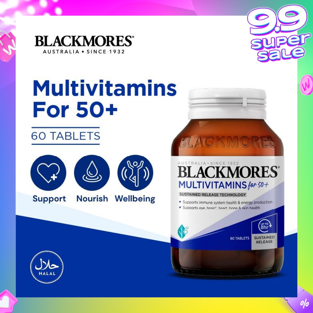 Multivitamins Tablet For 50+ (Support Immune System + Skin Health) 60s