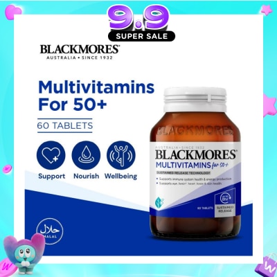 BLACKMORES - Multivitamins Tablet For 50+ (Support Immune System + Skin Health) 60s image
