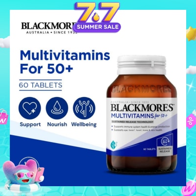 BLACKMORES - Multivitamins Tablet For 50+ (Support Immune System + Skin Health) 60s