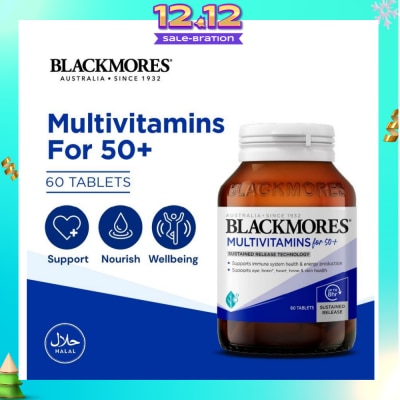BLACKMORES Multivitamins Tablet For 50+ (Support Immune System + Skin Health) 60s