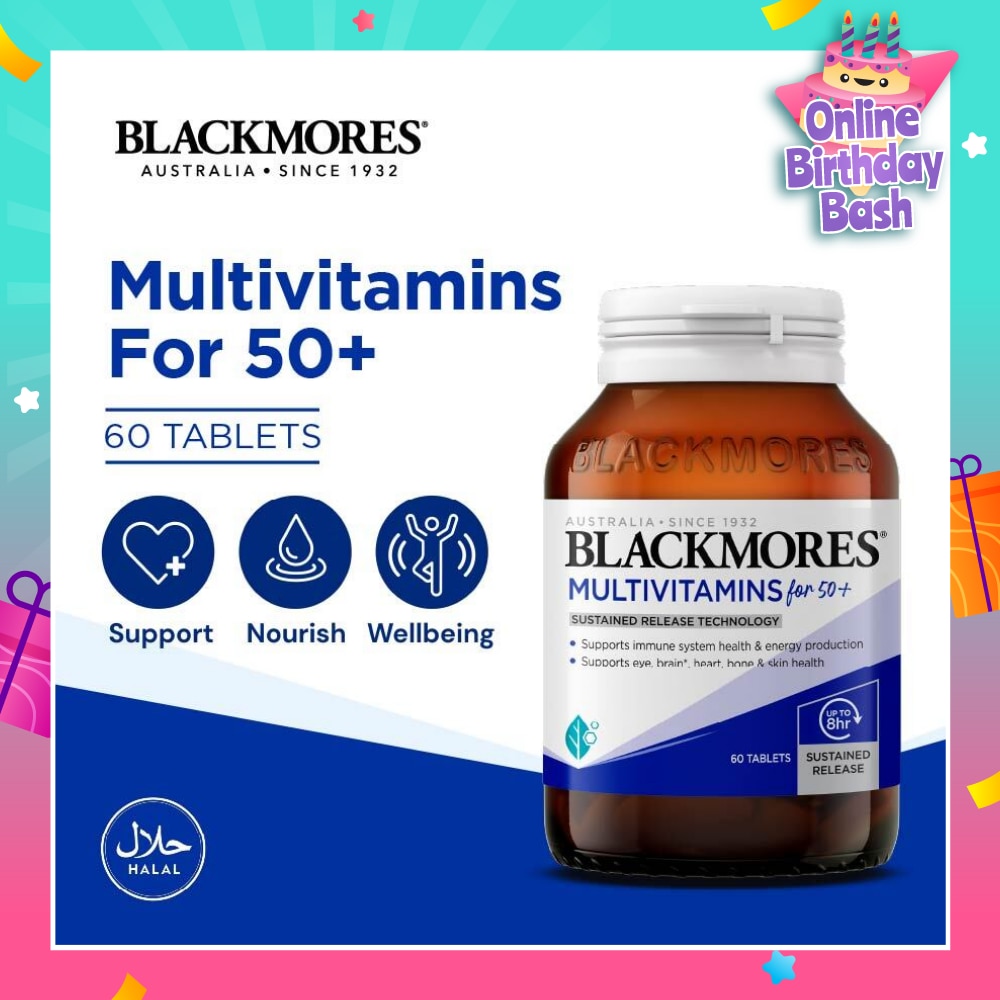 Multivitamins Tablet For 50+ (Support Immune System + Skin Health) 60s