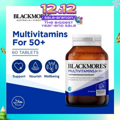 BLACKMORES Multivitamins Tablet For 50+ (Support Immune System + Skin Health) 60s