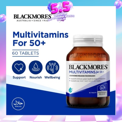 BLACKMORES - Multivitamins Tablet For 50+ (Support Immune System + Skin Health) 60s