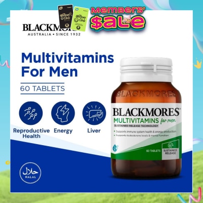 BLACKMORES - Multivitamins Tablet For Men (Support Testerone Level + Mental Function + Immune System Health) 60s