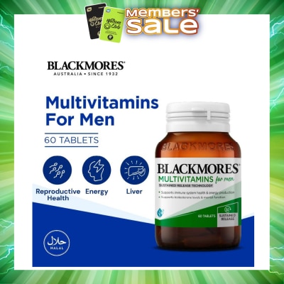 BLACKMORES - Multivitamins Tablet For Men (Support Testerone Level + Mental Function + Immune System Health) 60s