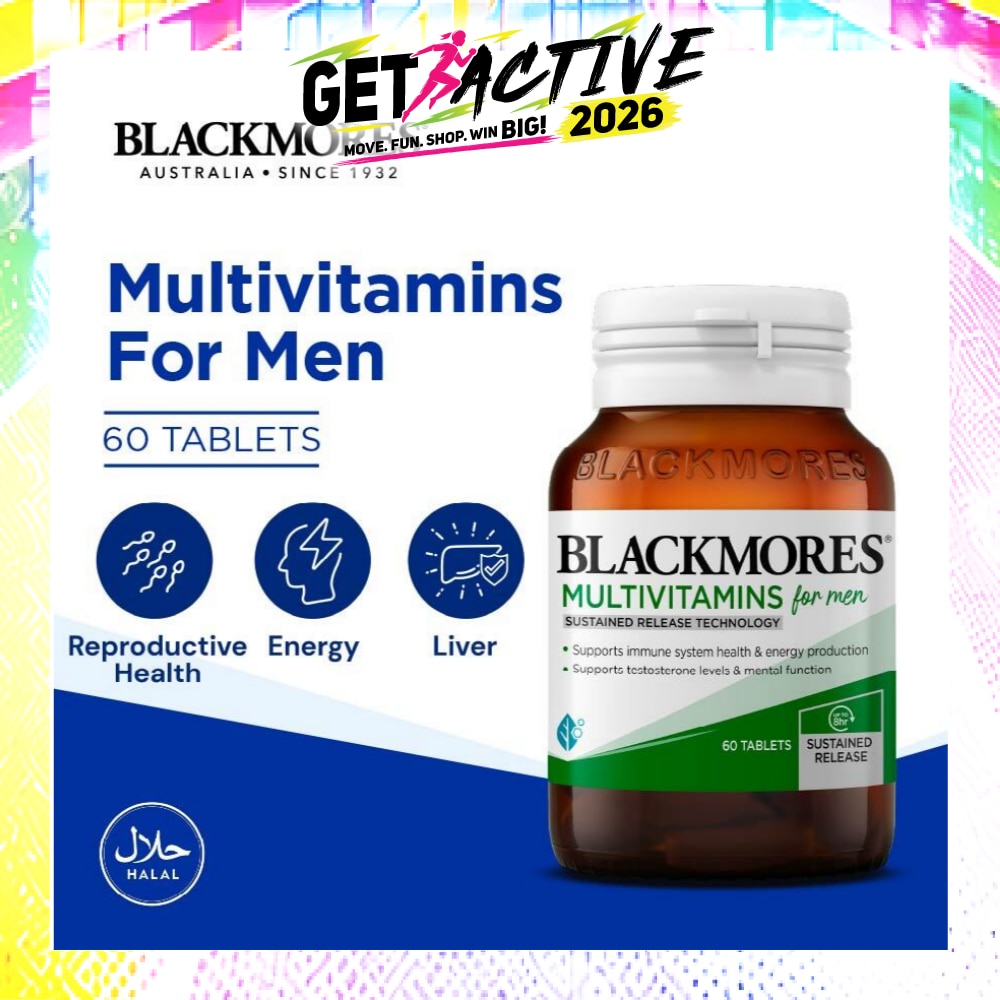 Multivitamins Tablet For Men (Support Testerone Level + Mental Function + Immune System Health) 60s image