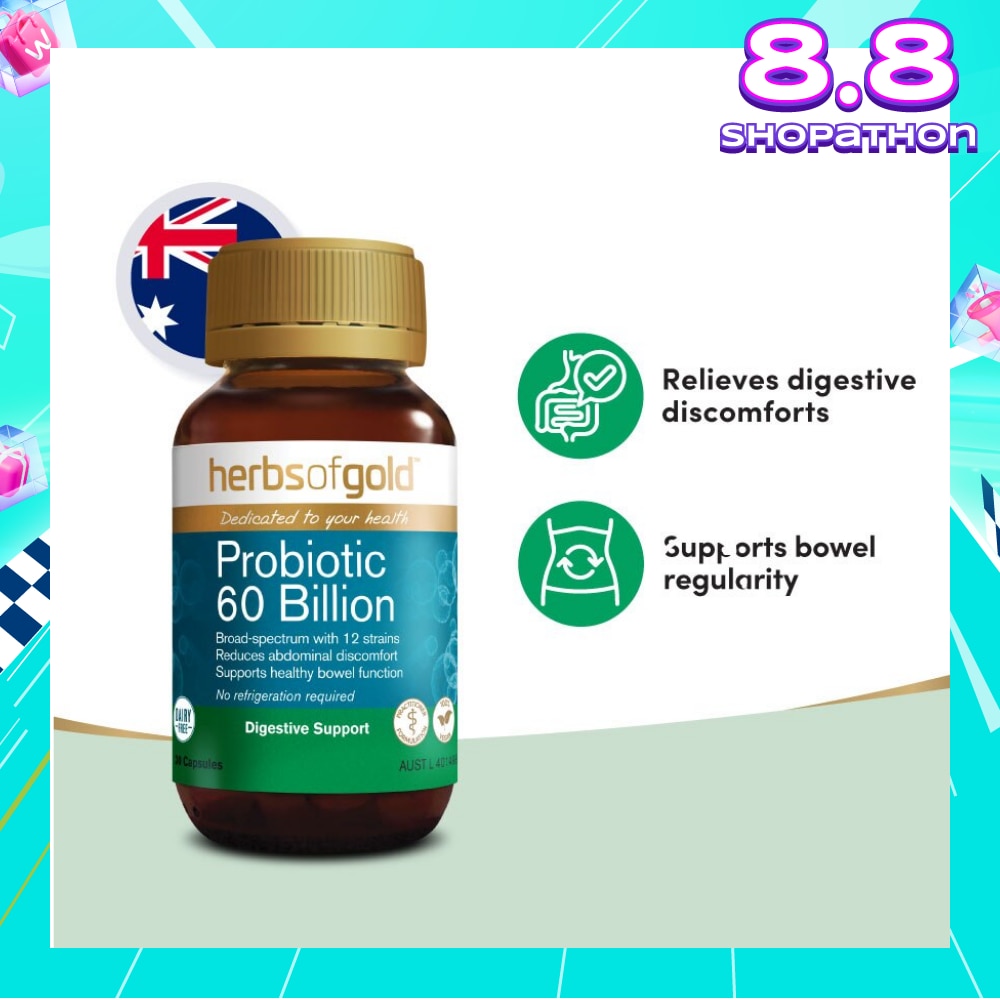 Probiotic 60 Billion Digestive Support Capsule 30s