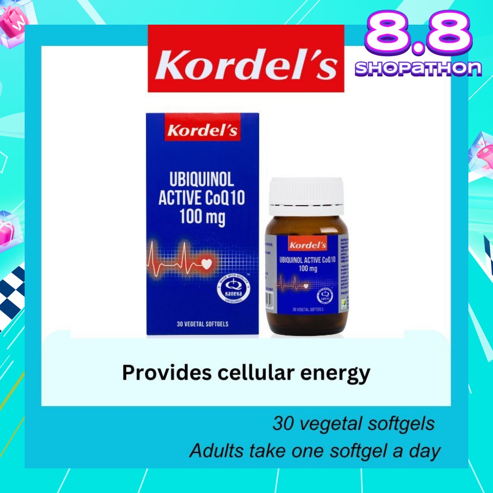 Ubiquinol Active Coq10 100mg Vegetal Softgel (To Optimal Heart Health & Energy) 30s