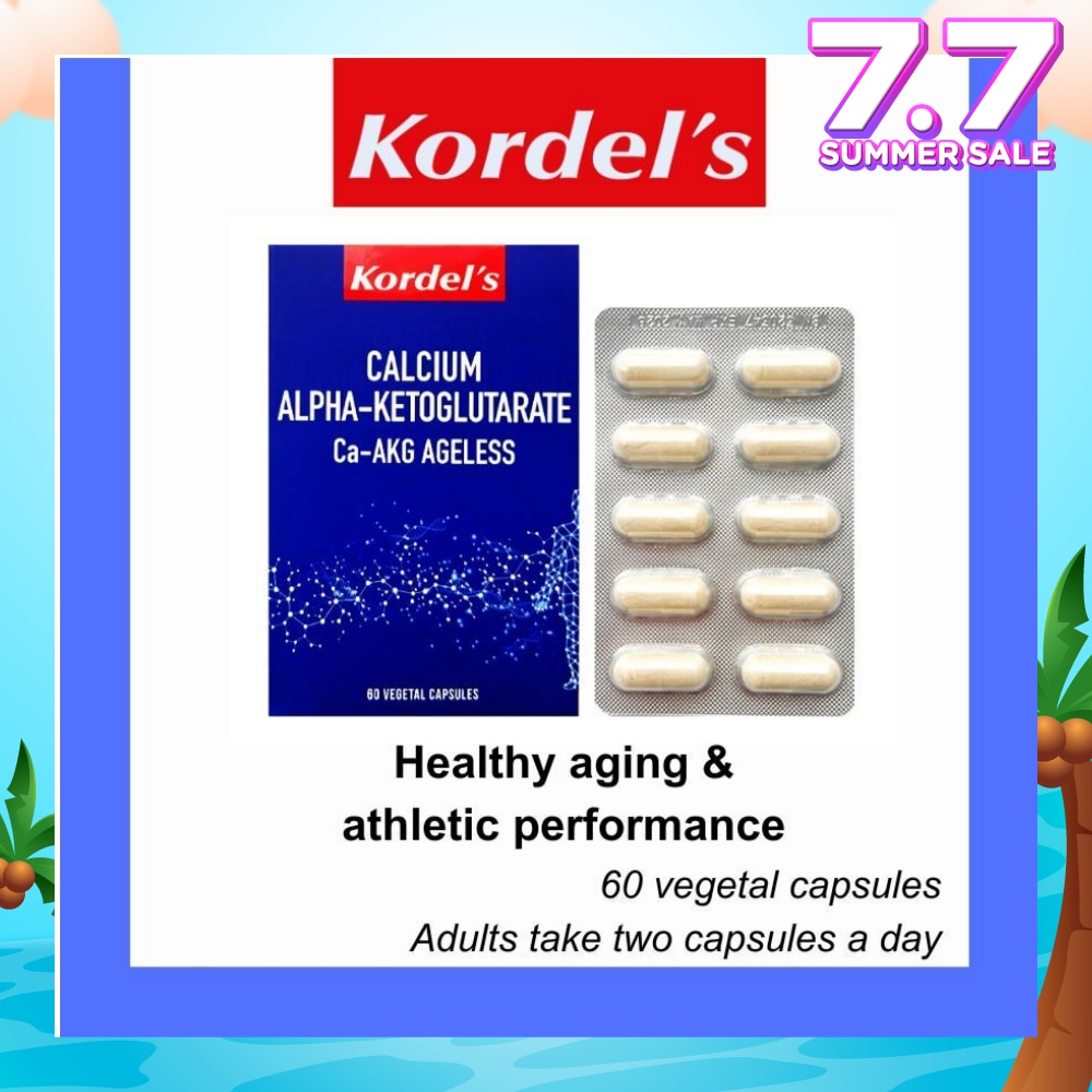 Calcium Alpha-Ketoglutarate Ca-Akg Ageless Vegetal Capsule (For Healthy Aging & Athletic Perfomance) 60s
