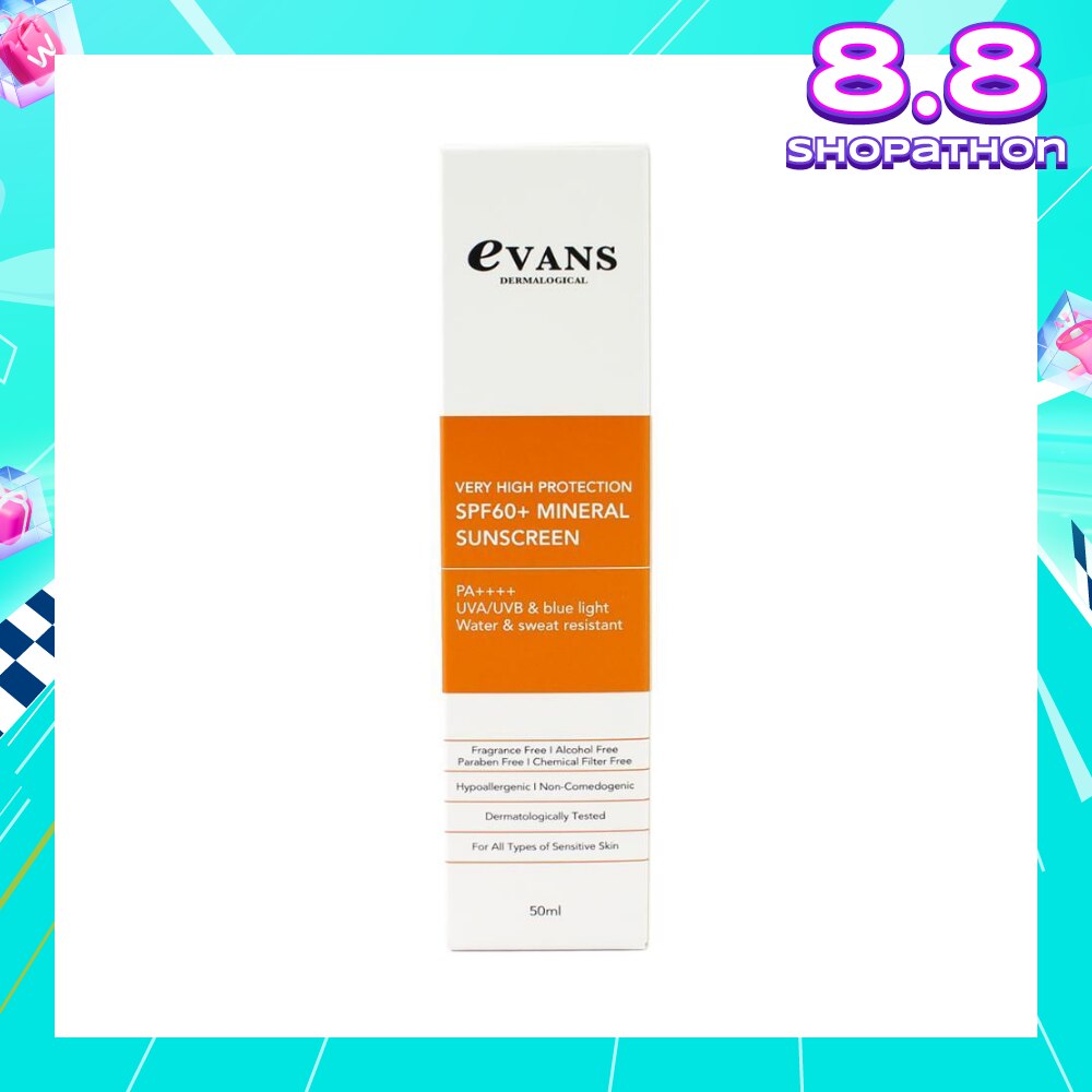 Dermalogical Very High Protection SPF60+ Mineral Sunscreen PA++++ UVA/UVB (For All Types Of Sensitive Skin) 50ml
