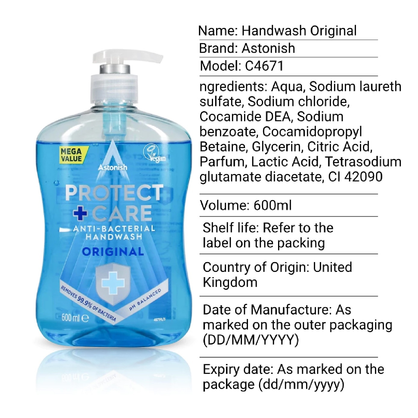 Antibacterial Handwash Original 600ml
