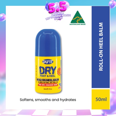 DU'IT - Dry Foot & Heel Roll-On Heel Balm (To Softens, Smooths & Hydrates) 50ml