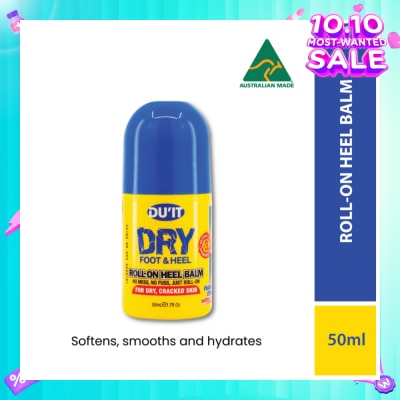 DU'IT Dry Foot & Heel Roll-On Heel Balm (To Softens, Smooths & Hydrates) 50ml