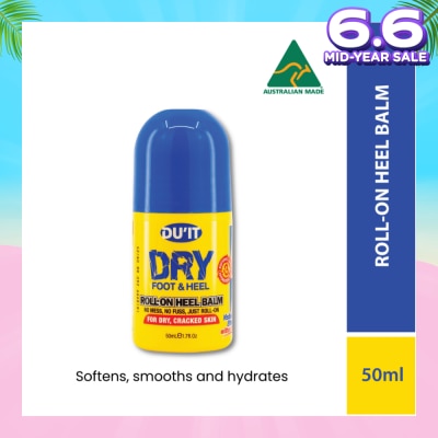 DU'IT Dry Foot & Heel Roll-On Heel Balm (To Softens, Smooths & Hydrates) 50ml