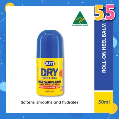 DU'IT Dry Foot & Heel Roll-On Heel Balm (To Softens, Smooths & Hydrates) 50ml