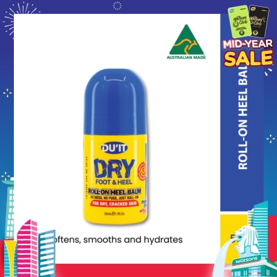 DU'IT Dry Foot & Heel Roll-On Heel Balm (To Softens, Smooths & Hydrates) 50ml