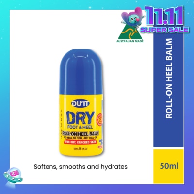 DU'IT Dry Foot & Heel Roll-On Heel Balm (To Softens, Smooths & Hydrates) 50ml