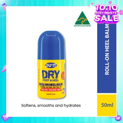 DU'IT Dry Foot & Heel Roll-On Heel Balm (To Softens, Smooths & Hydrates) 50ml