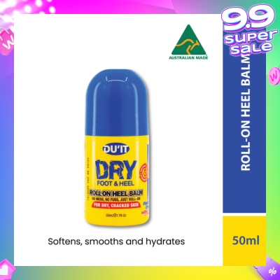DU'IT Dry Foot & Heel Roll-On Heel Balm (To Softens, Smooths & Hydrates) 50ml