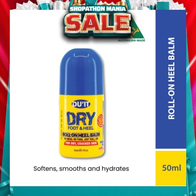 DU'IT - Dry Foot & Heel Roll-On Heel Balm (To Softens, Smooths & Hydrates) 50ml