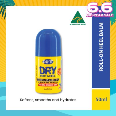 DU'IT Dry Foot & Heel Roll-On Heel Balm (To Softens, Smooths & Hydrates) 50ml
