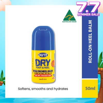 DU'IT Dry Foot & Heel Roll-On Heel Balm (To Softens, Smooths & Hydrates) 50ml