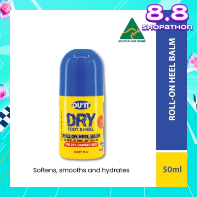 DU'IT Dry Foot & Heel Roll-On Heel Balm (To Softens, Smooths & Hydrates) 50ml