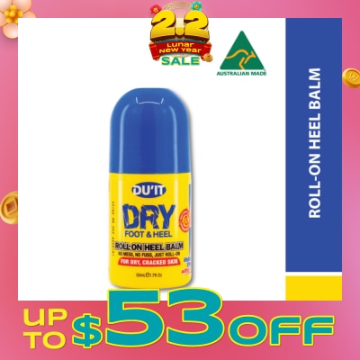 DU'IT Dry Foot & Heel Roll-On Heel Balm (To Softens, Smooths & Hydrates) 50ml