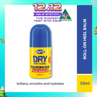 DU'IT Dry Foot & Heel Roll-On Heel Balm (To Softens, Smooths & Hydrates) 50ml