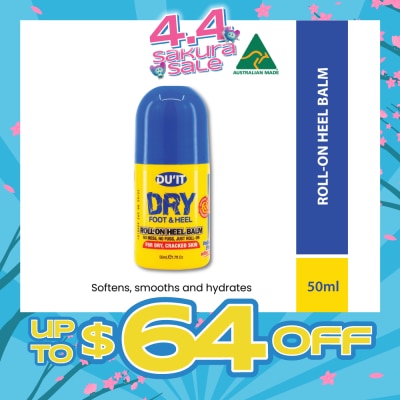 DU'IT - Dry Foot & Heel Roll-On Heel Balm (To Softens, Smooths & Hydrates) 50ml