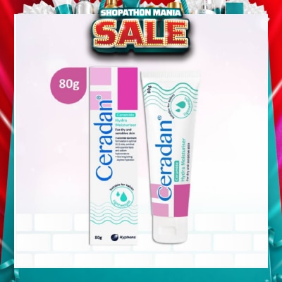 CERADAN - Hydra Moisturizer (Light-textured Moisturizer + Suitable For Eczema-prone + Dry & Sensitive Skin) 80g