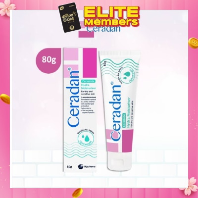 CERADAN Hydra Moisturizer (Light-textured Moisturizer + Suitable For Eczema-prone + Dry & Sensitive Skin) 80g