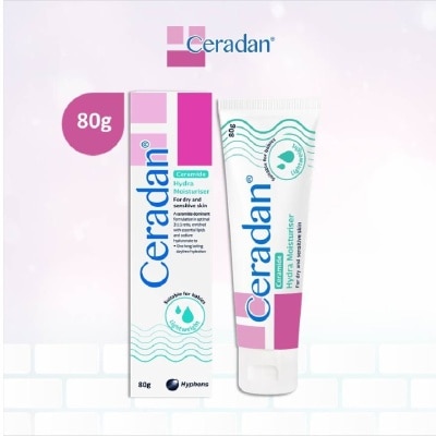 CERADAN Hydra Moisturizer (Light-textured Moisturizer + Suitable For Eczema-prone + Dry & Sensitive Skin) 80g