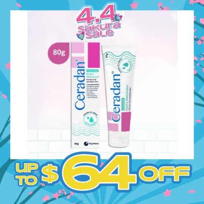 CERADAN - Hydra Moisturizer (Light-textured Moisturizer + Suitable For Eczema-prone + Dry & Sensitive Skin) 80g