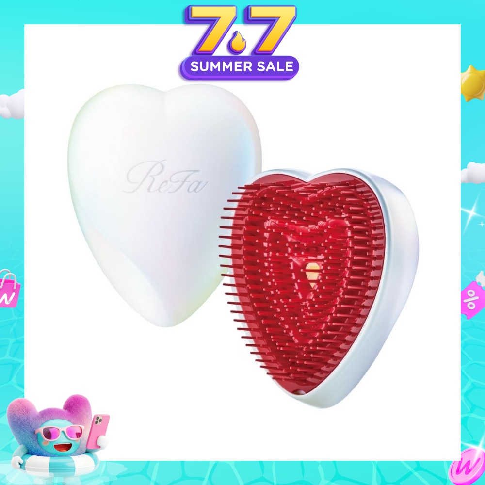 Heart Brush Pearl White 1s