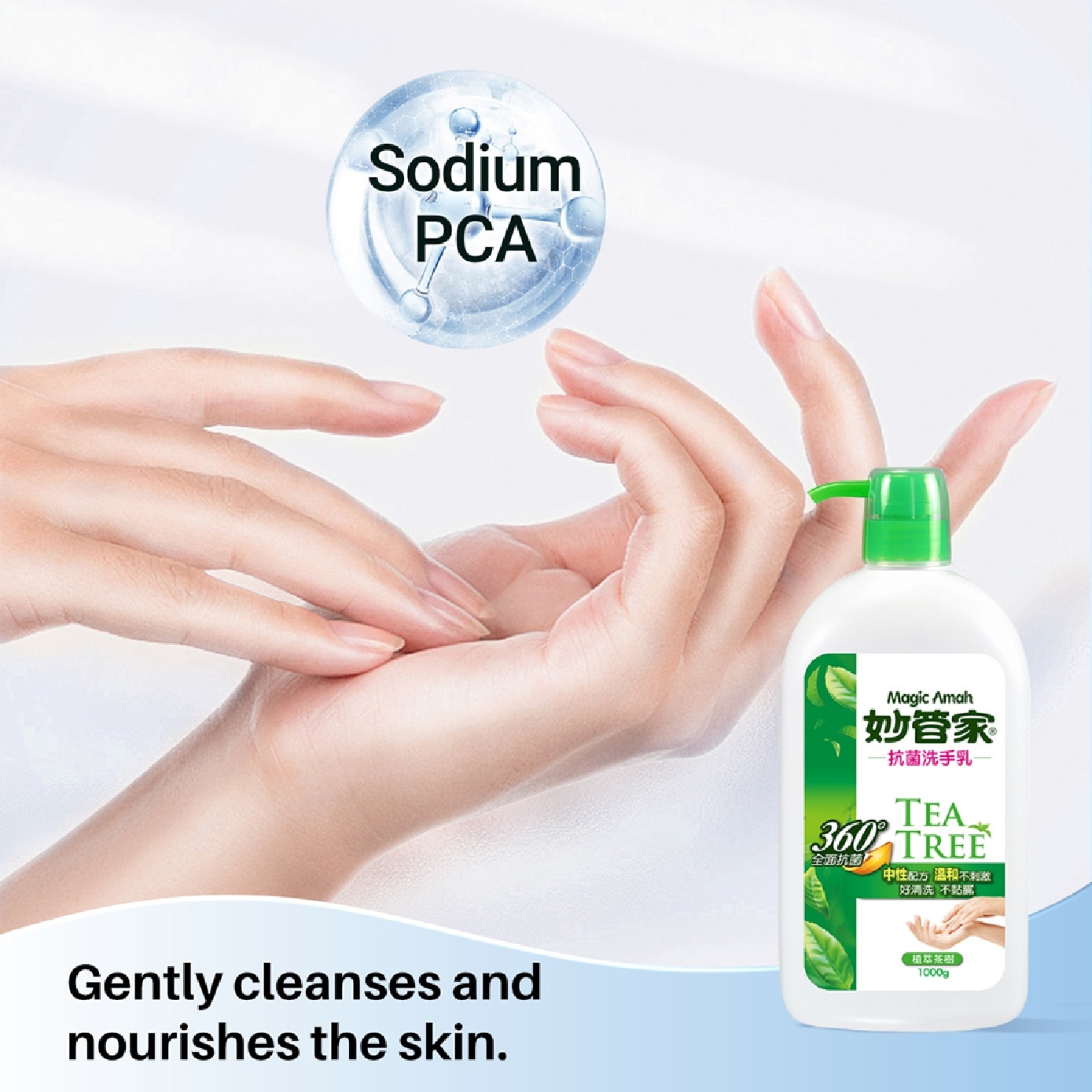 Tea Tree Antibacterial Hand Wash 1000g x 2s