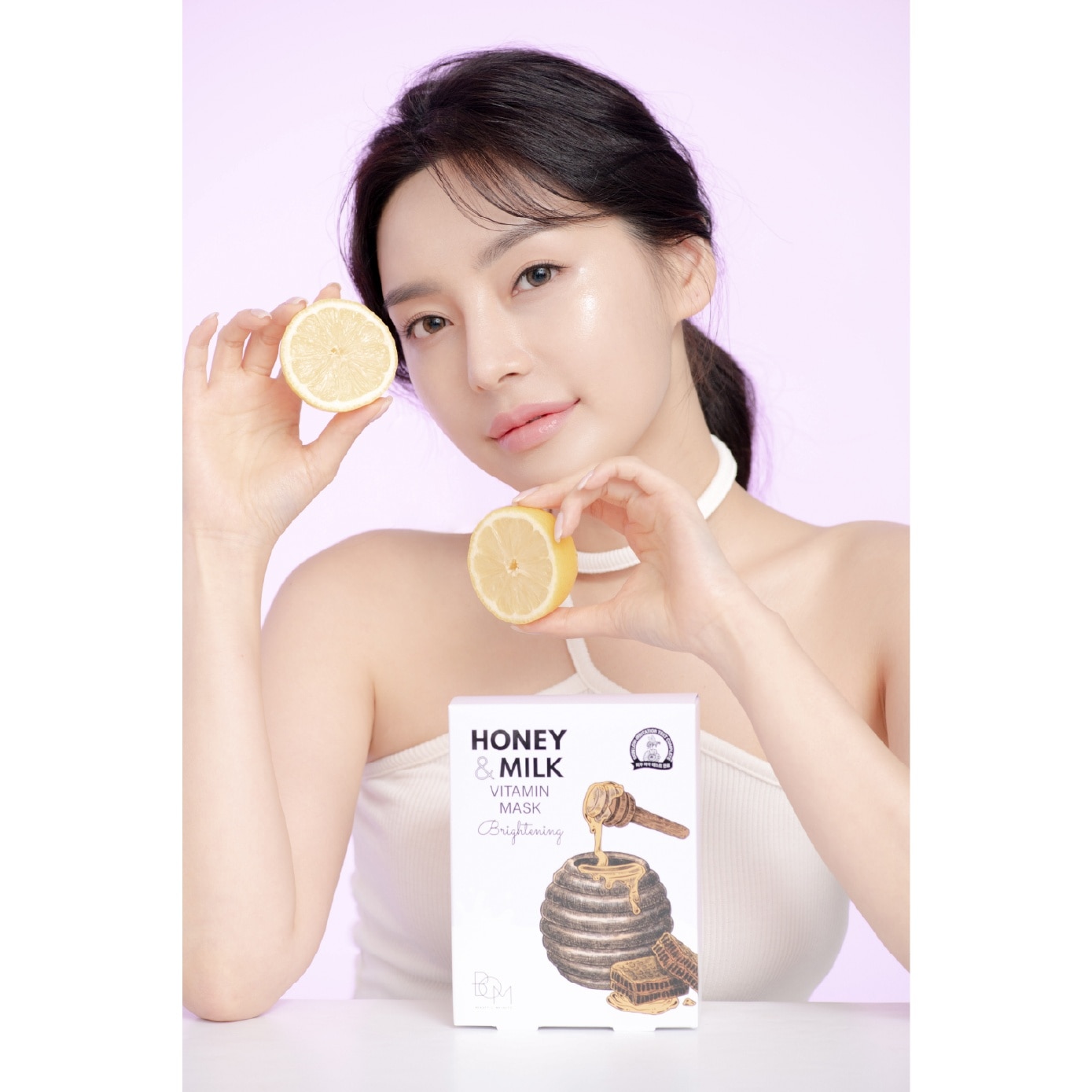 Honey & Mik Brightening Vitamin Mask 25g x 10s image