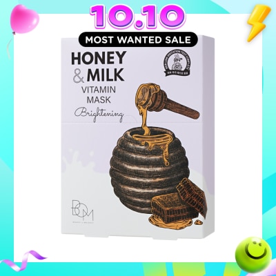 BOM Honey & Milk Brightening Vitamin Mask 25g x 10s image