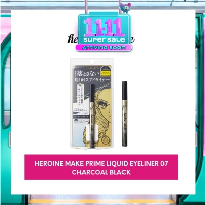 HEROINE MAKE Prime Liquid Eyeliner Rich Keep 07 Charcoal Black 1s image