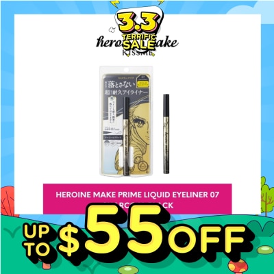 HEROINE MAKE Prime Liquid Eyeliner Rich Keep 07 Charcoal Black 1s