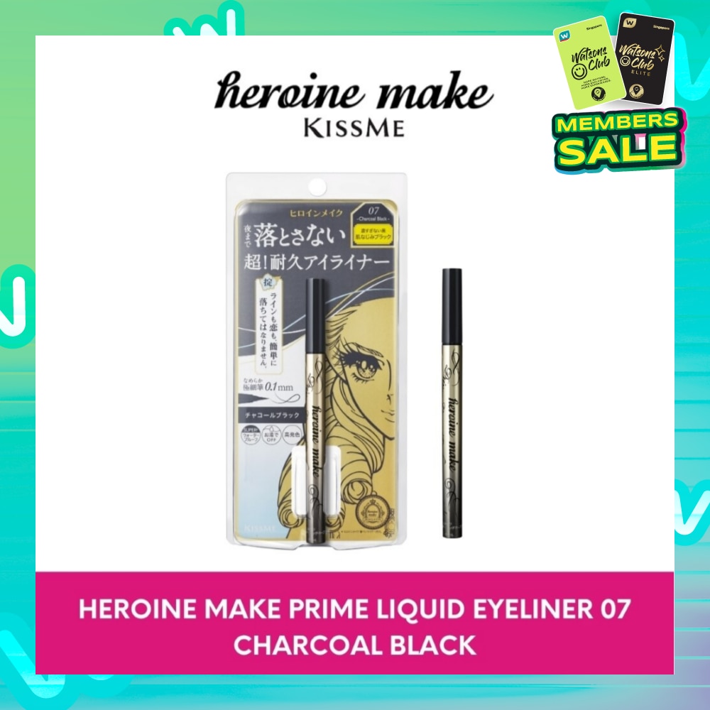 Prime Liquid Eyeliner Rich Keep 07 Charcoal Black 1s