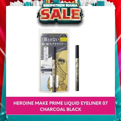 HEROINE MAKE - Prime Liquid Eyeliner Rich Keep 07 Charcoal Black 1s