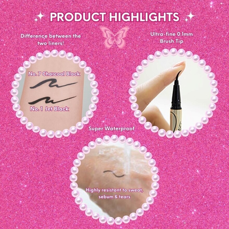 HEROINE MAKE Prime Liquid Eyeliner Rich Keep 07 Charcoal Black 1s