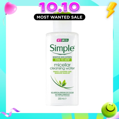 SIMPLE Micellar Cleansing Water 200ml (Expiry: Apr`2027) image