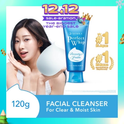 SENKA Perfect Whip Beauty Foam Facial Cleanser 120g