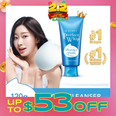 SENKA Perfect Whip Beauty Foam Facial Cleanser 120g